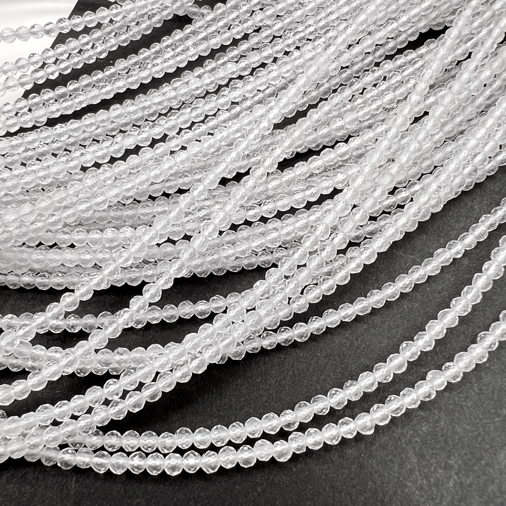 特価*クリアクォーツ（水晶）*ラウンドカット*約2.2ｍｍ*MI004-05901