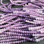 ふんわり藤色♪レア石*チャロアイト*丸めロンデル*約3.8ｍｍ