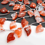 しましまカーネリアン*ハートカット連*MI001 - 06403 - aoneko_gems