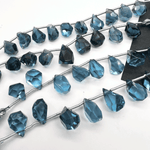 たっぷり&ずっしり*高品質ロンドンブルートパーズ*ラフドロップカット*MI001 - 08920 - aoneko_gems