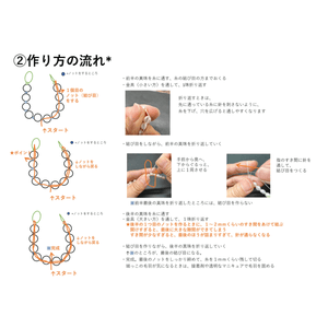 *夏の体験セット*オールノットで作る真珠のブレスレット*真珠・糸・針・金具・資料のセット♪真珠のツール - aoneko_gems